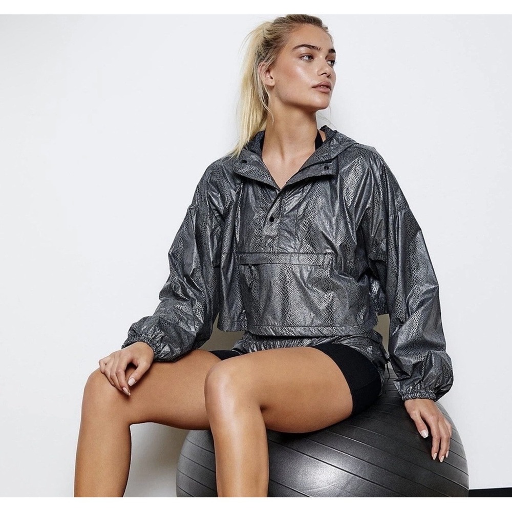 EUC Free People Diamond Back‎ Reflective Jacket XS